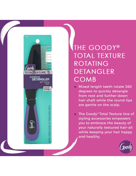 Cepillo Desenredante Rotatorio Goody Total Texture 22.86cm