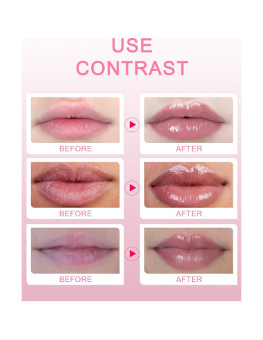 Mascarilla Labial de Colágeno Bukamkom 20 Piezas Hidratantes