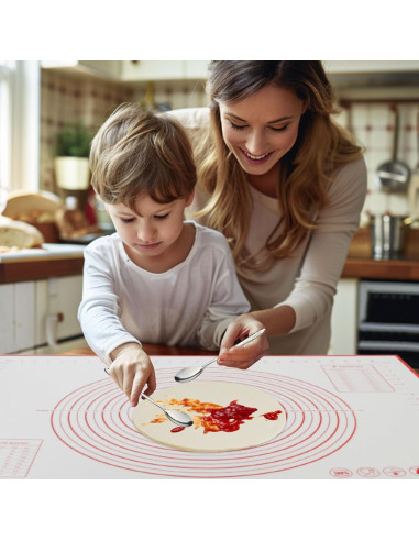 Alfombrilla de Silicona FAVXD 81x61 cm para Amasar y Hornear