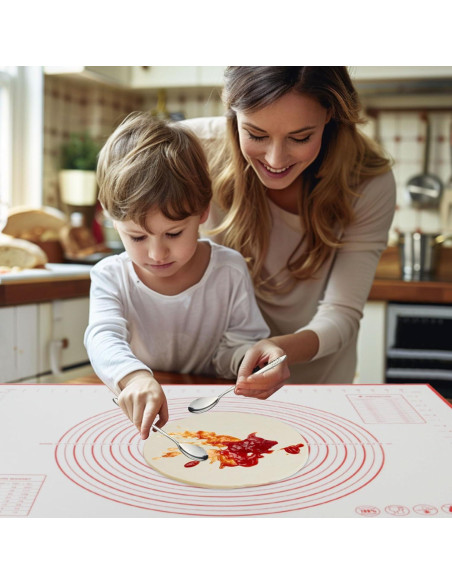 Alfombrilla de Silicona FAVXD 81x61 cm para Amasar y Hornear