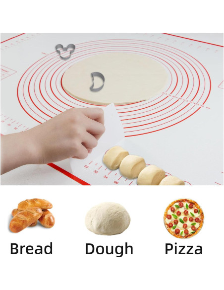 Alfombrilla de Silicona FAVXD 81x61 cm para Amasar y Hornear