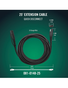 Cable de extensión Battery Tender 25 pies para cargadores 2