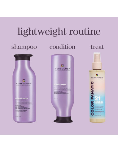 Conjunto Champú y Acondicionador Pureology Hydrate Sheer 1000ml