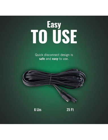 Cable de extensión Battery Tender 25 pies para cargadores