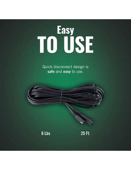 Cable de extensión Battery Tender 25 pies para cargadores