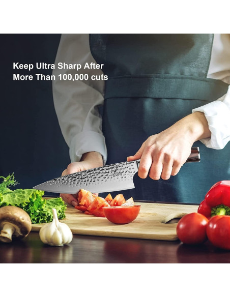 Cuchillo de Chef imarku Damasco 20 cm Acero Inoxidable