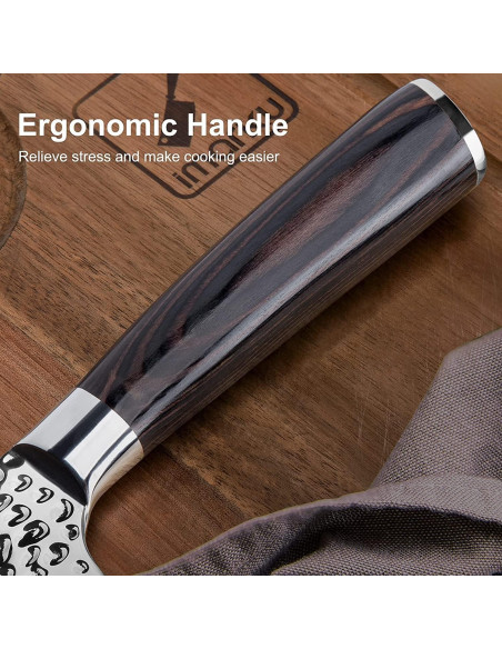 Cuchillo de Chef imarku Damasco 20 cm Acero Inoxidable