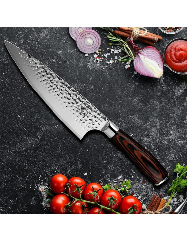 Cuchillo de Chef imarku Damasco 20 cm Acero Inoxidable