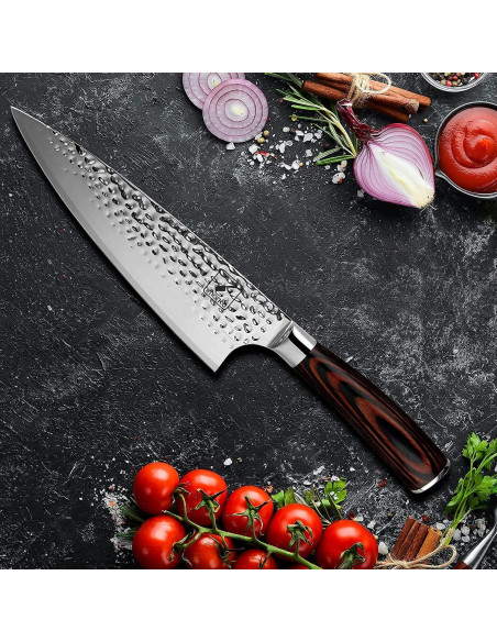 Cuchillo de Chef imarku Damasco 20 cm Acero Inoxidable