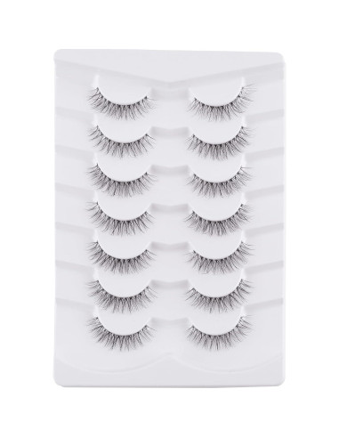 Pestañas Postizas Jiocolor Sueño Wispy 12mm 7 Pares Naturales