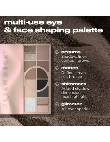 Paleta de Sombras Urban Decay Naked Shaped 14 Tonos 164g