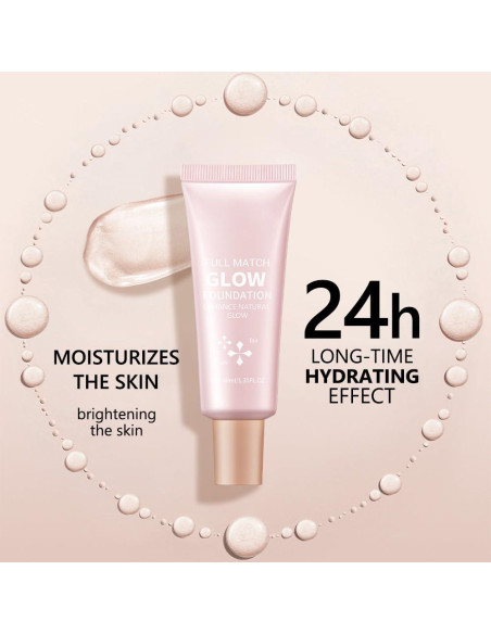 Base de Maquillaje Full Match Glow Loske 40 ml Claro