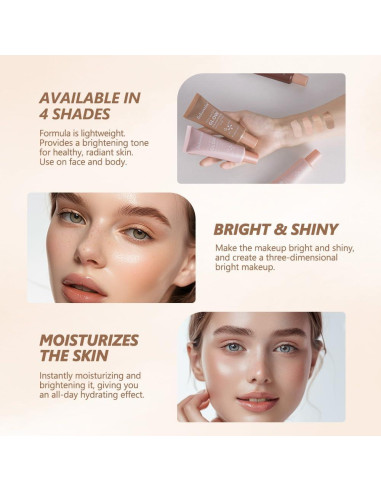 Base de Maquillaje Full Match Glow Loske 40 ml Claro