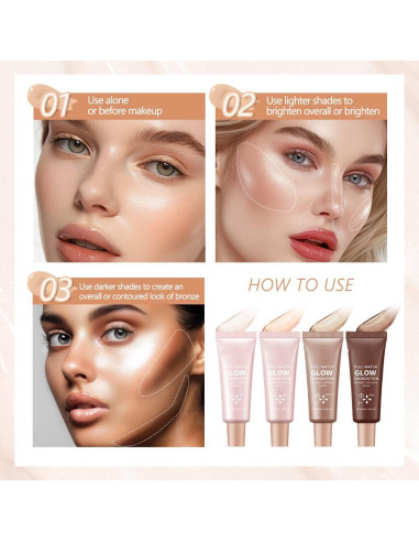 Base de Maquillaje Full Match Glow Loske 40 ml Claro