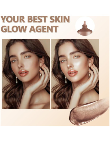 Base de Maquillaje Full Match Glow Loske 40 ml Claro