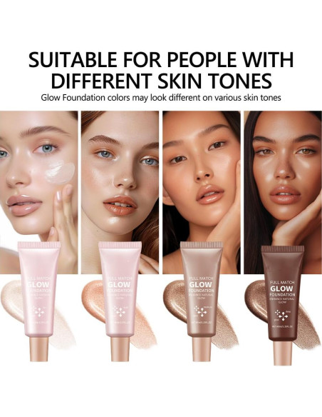 Base de Maquillaje Full Match Glow Loske 40 ml Claro