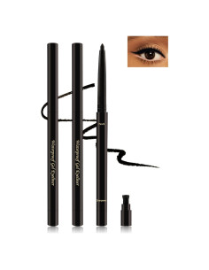 Delineador de Gel Negro Lestpola 2Pcs a Prueba de Agua 24H