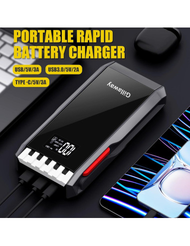 Arrancador de Batería Gillaway 012 4500A 12V Pantalla LCD