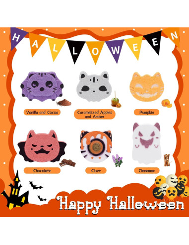 Set de 6 Bolas de Baño de Halloween NIGOWAYS para Niños