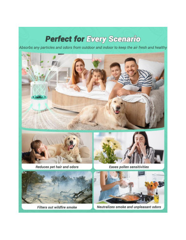 Filtro de Reemplazo Freshaura 2 Paquetes para Purificador Levoit Core 300