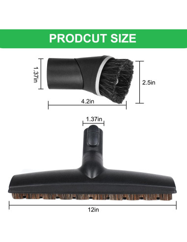 Accesorio de cepillo de vacío Miele 2 piezas cerdas suaves 30.48 cm