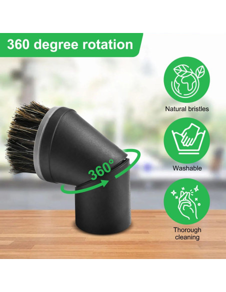 Accesorio de cepillo de vacío Miele 2 piezas cerdas suaves 30.48 cm