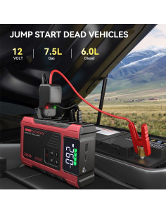 Arrancador de Salto Pabulum SU3 3000A con Compresor 150PSI 2