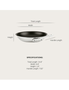 Sartén Antiadherente All-Clad D3 Pro 20 cm Acero Inoxidable 2
