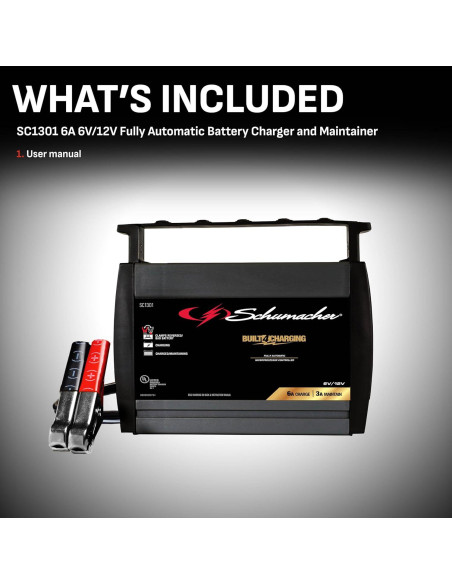 Cargador Schumacher Electric SC1301 6A 6V/12V Automático