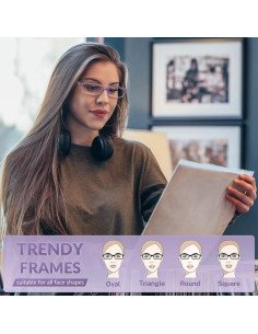 Gafas de lectura Gaoye 6 pares con protección UV y luz azul 2