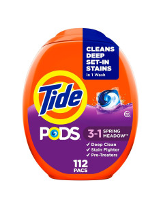 Detergente para Ropa Tide PODS 3-en-1 Pradera Primaveral 112 Unidades