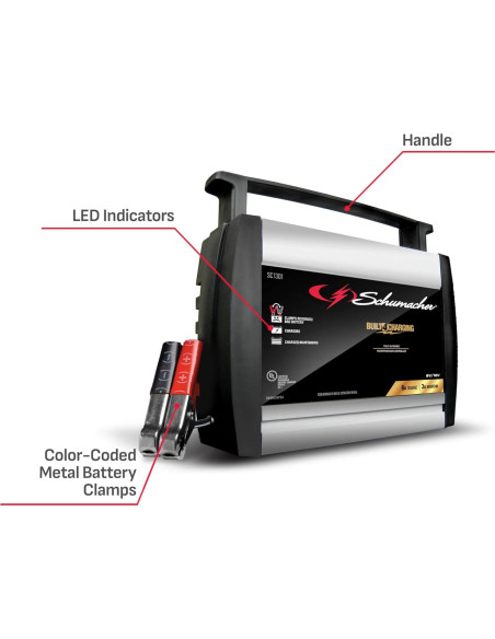 Cargador Schumacher Electric SC1301 6A 6V/12V Automático