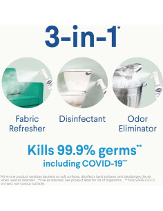Clorox Mist Desinfectante 3 en 1 Eucalipto y Menta 2x16 oz 2