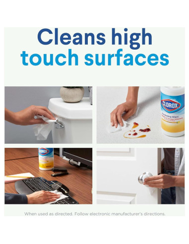 Paquete de Toallitas Desinfectantes Clorox 75 Unidades + Kit ToiletWand