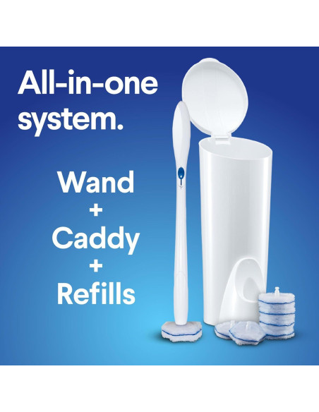 Paquete de Toallitas Desinfectantes Clorox 75 Unidades + Kit ToiletWand