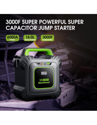 Arrancador de Salto KeenPower SC6000G PRO 6000A Sin Batería