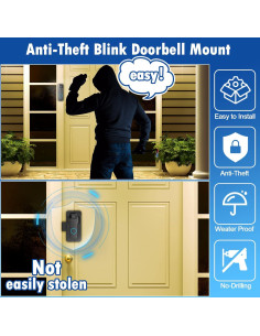 Soporte Anti-Robo para Timbre Blink - Montaje Sin Perforación 2