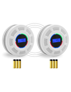 Detector de Humo y Monóxido GiiHoo JKD-541COM-R Inalámbrico