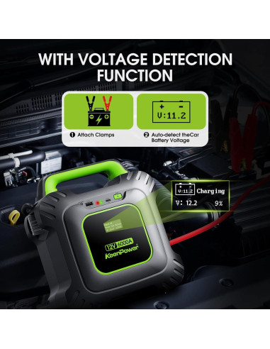 Arrancador de Salto KeenPower SC6000G PRO 6000A Sin Batería