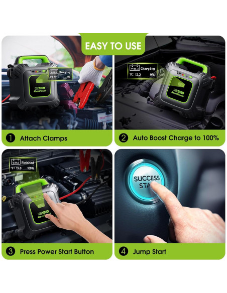 Arrancador de Salto KeenPower SC6000G PRO 6000A Sin Batería