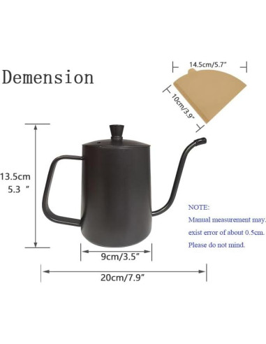 Tetera de Goteo Barista WELL W LINK 600ML Acero Inoxidable