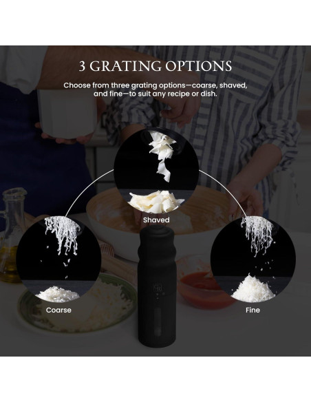 Rallador Eléctrico Black Rain GR4005 con 3 Cuchillas Intercambiables