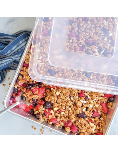 Bandeja para Pastel Alto Nordic Ware con Tapa de Aluminio