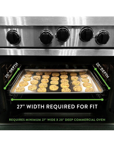 Bandeja de Horno Comercial Nordic Ware 66 x 46 cm - Paquete de 2