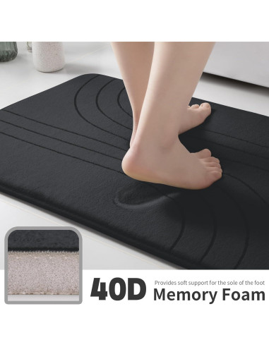 Conjunto de Alfombrillas de Baño YIHOUSE 4 Piezas Antideslizantes