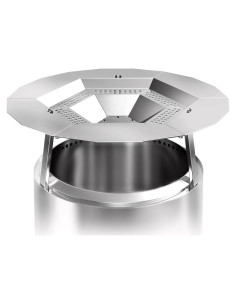 Deflector de Calor Uniflasy para Fogata Bonfire 62.5 cm Acero Inoxidable