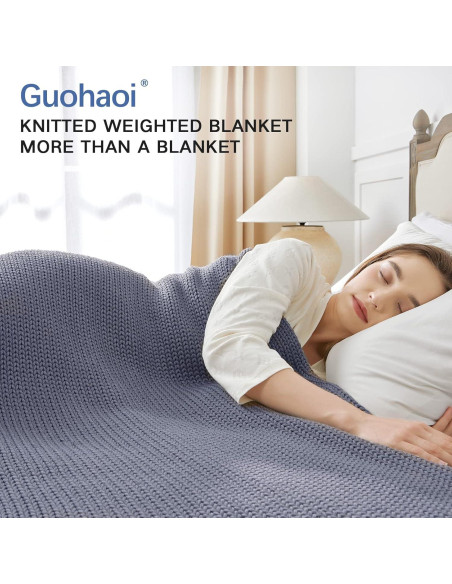 Manta con peso Guohaoi 152x203cm Gris claro 6.8kg