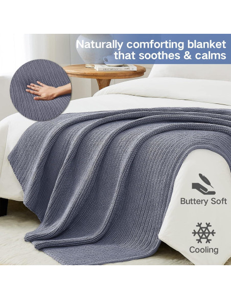 Manta con peso Guohaoi 152x203cm Gris claro 6.8kg