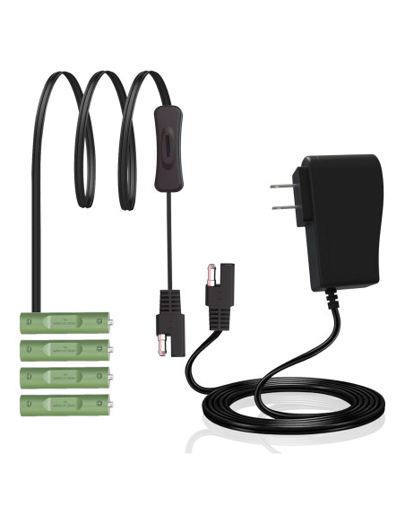 Adaptador de Batería AA 6V 1A QUZOC para Dispositivos Inteligentes