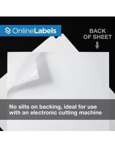 Papel de Etiquetas Removibles Blancas 500 Hojas 21.6x27.9cm 2